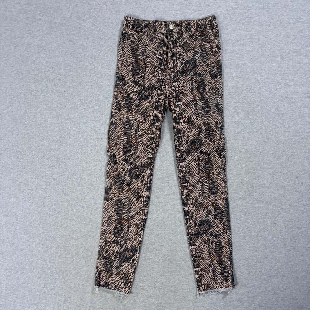 Free People We The Free Two Faced Snakeskin Print High Rise Skinny Jeans